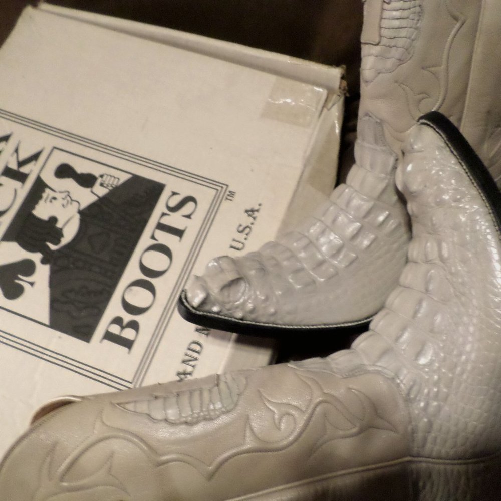 BLACK JACK ALLIGATOR COWBOY BOOT